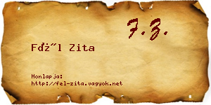 Fél Zita névjegykártya