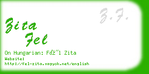 zita fel business card